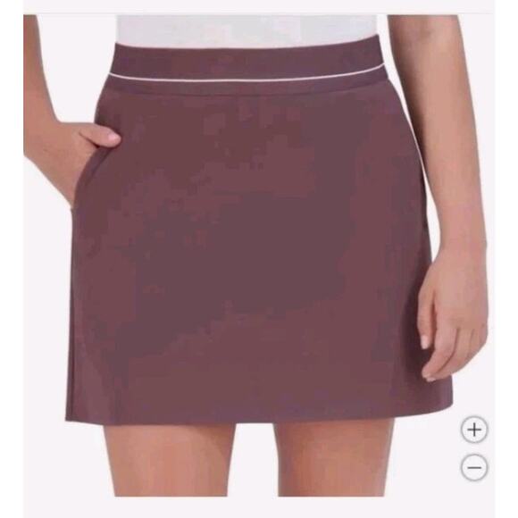 Soybu Womens Skort Purple Skirt Inner-Shorts Pockets Elastic Waist Medium - Picture 1 of 3
